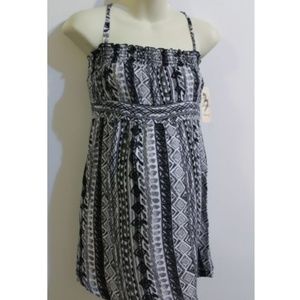 Smocked Maternity Tunic Top Size L